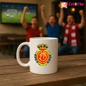 Cana Rcd mallorca Spania , cu logoul stema echipei, Cadoul Perfect - Img 18