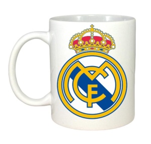 Cana Real Madrid CF Spania , cu logoul stema echipei, Cadoul Perfect - Img 2