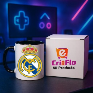 Cana Real Madrid CF Spania , cu logoul stema echipei, Cadoul Perfect - Img 34