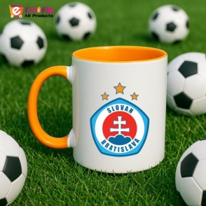 Cana SK Slovan Bratislava Slovacia , cu logoul stema echipei, Cadoul Perfect - Img 43