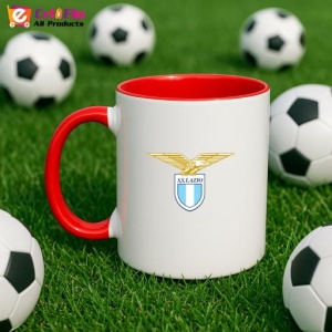 Cana SS Lazio Italia , cu logoul stema echipei, Cadoul Perfect - Img 46