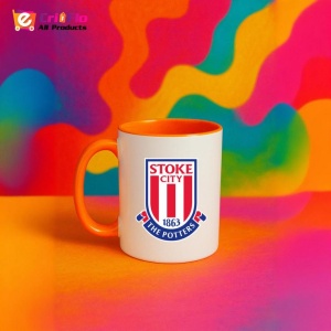 Cana Stoke City Anglia , cu logoul stema echipei, Cadoul Perfect - Img 42