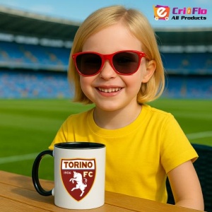 Cana Torino FC Italia , cu logoul stema echipei, Cadoul Perfect - Img 38