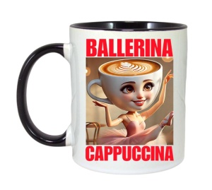 Cana Tralalero TraLaLa cu Ballerina Cappuccina - Italian Brainrot Meme - Img 5