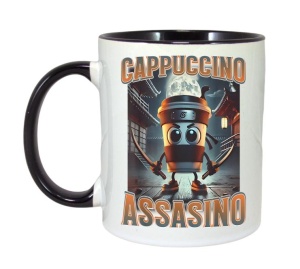 Cana Tralalero TraLaLa cu Italian Brainrot Cappuccino Assassino, Funny Cappuccino Meme V - Img 6