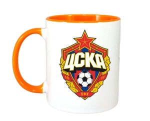 Cana TSKA Moscova Rusia , cu logoul stema echipei, Cadoul Perfect - Img 7
