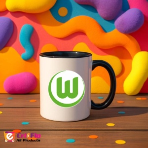 Cana VfL Wolfsburg Germania , cu logoul stema echipei, Cadoul Perfect - Img 36