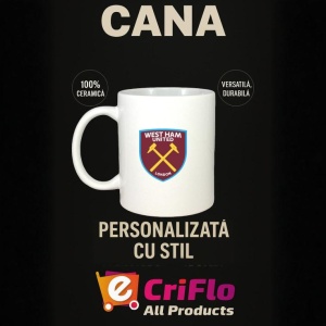 Cana West Ham United FC Anglia , cu logoul stema echipei, Cadoul Perfect - Img 15