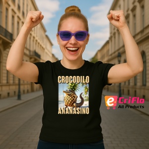 Crocodilo Ananasino ** Tricou Tralalero Tralala Copii | Dama | Barbat - Img 12