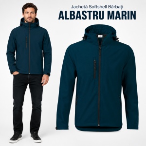 Geacă Bărbați tip Jachetă Softshell cu Glugă Detașabilă, Impermeabilă și Elastică – Performance 522 - Img 11