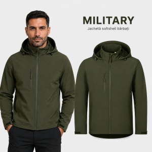 Geacă Bărbați tip Jachetă Softshell cu Glugă, Elastică și Modernă – Trail 548 - Img 14
