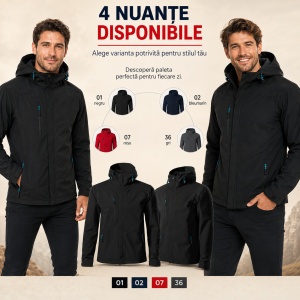 Geacă Bărbați tip Jachetă Softshell cu Glugă, Impermeabilă și Elastică – Nano 531 - Img 5