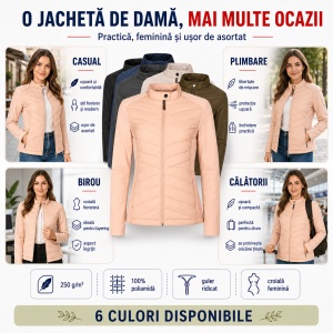 Geacă Damă tip Jachetă Hibridă Matlasată și Softshell, Elastică și Modernă – Cross 556 - Img 9
