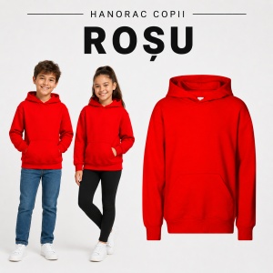 Hanorac copii Malfini 423 Chill cu glugă, buzunar marsupiu, interior pieptănat și croială lejeră - Img 19