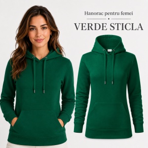 Hanorac Damă cu Glugă și Buzunar Marsupiu Malfini F14 Cape Free – 320 g/m² - Img 24