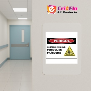 Indicator Acoperis nesigur pericol de prabusire, Sticker autocolant - Img 5
