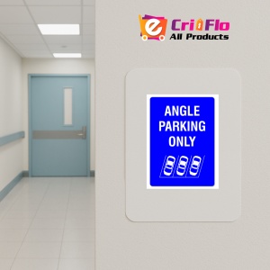 Indicator Angle Parking Only Sign, Sticker autocolant - Img 5