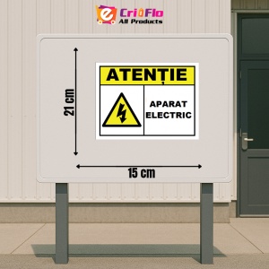 Indicator Atentie aparat electric, Sticker autocolant - Img 2