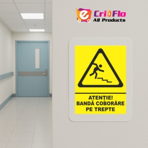 Indicator Atentie banda coborare pe trepte, Sticker autocolant - Img 5