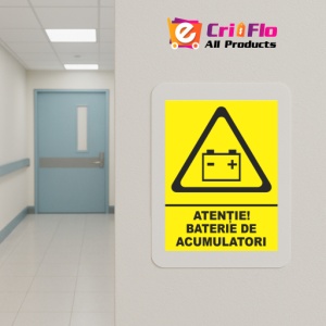Indicator Atentie baterie de acumulatori, Sticker autocolant - Img 5