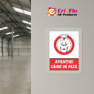 Indicator Atentie caine de paza, Sticker autocolant - Img 4