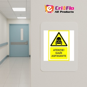 Indicator Atentie gaze asfixiante, Sticker autocolant - Img 5