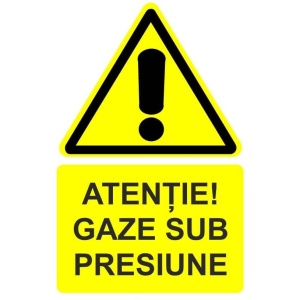 Indicator Atentie gaze sub presiune indicator de avertizare, Sticker autocolant
