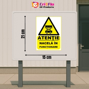 Indicator Atentie nacela in functionare, Sticker autocolant - Img 2
