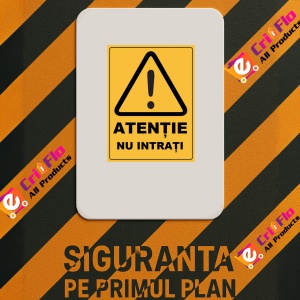 Indicator Atentie nu intrati, Sticker autocolant - Img 3