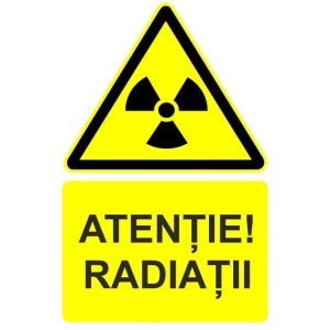 Indicator Atentie radiatii indicator de avertizare, Sticker autocolant