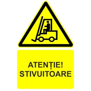 Indicator Atentie stivuitoare indicator de avertizare, Sticker autocolant