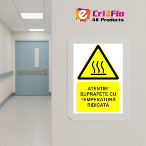 Indicator Atentie suprafete cu temperatura ridicata indicator de avertizare, Sticker autocolant - Img 5