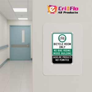 Indicator Bicycle Room Only Sign, Sticker autocolant - Img 4