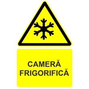 Indicator Camera frigorifica indicator de avertizare, Sticker autocolant