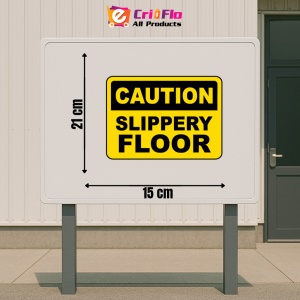 Indicator Caution Slippery Floor Sign, Sticker autocolant - Img 2