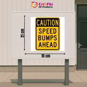 Indicator Caution Speed Bumps Ahead Sign, Sticker autocolant - Img 2
