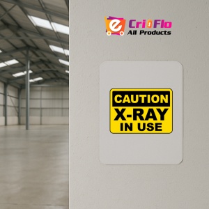 Indicator Caution X-Ray In Use Sign, Sticker autocolant - Img 4