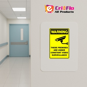 Indicator CCTV VIDEO SURVEILLANCE SECURITY SIGN, Sticker autocolant - Img 5