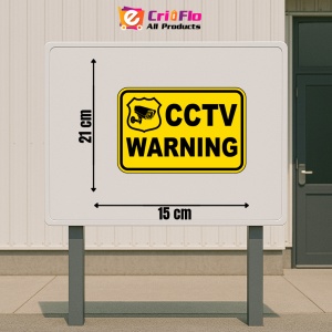 Indicator CCTV Warning Sign, Sticker autocolant - Img 2