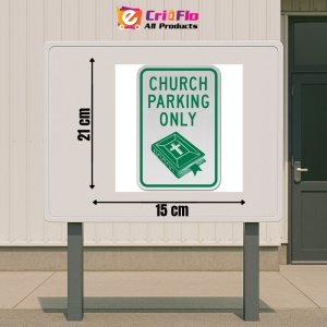 Indicator Church Parking Only, Sticker autocolant - Img 2
