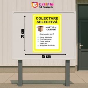 Indicator Colectare selectiva, Sticker autocolant - Img 2
