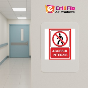 Indicator Cu accesul interzis, Sticker autocolant - Img 5