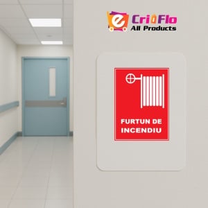 Indicator Cu furtun de incendiu, Sticker autocolant - Img 4