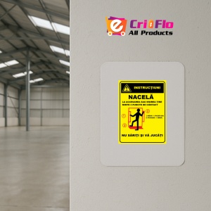 Indicator Cu instructiuni nacela, Sticker autocolant - Img 3