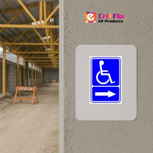 Indicator Cu sageata pentru persoane cu dizabilitati, Sticker autocolant - Img 5