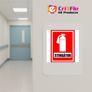 Indicator Cu stingator, Sticker autocolant - Img 4