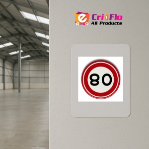 Indicator cu viteza maxima de 5 km la ora, Sticker autocolant - Img 3