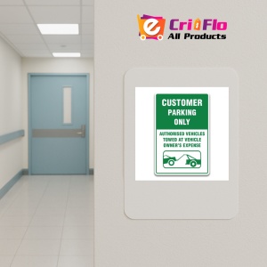 Indicator CUSTOMER PARKING ONLY SIGN, Sticker autocolant - Img 4