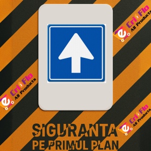 Indicator de circulatie cu sens unic, Sticker autocolant - Img 2