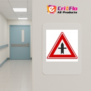 Indicator de circulatie intersectie cu drum fara prioritate, Sticker autocolant - Img 4